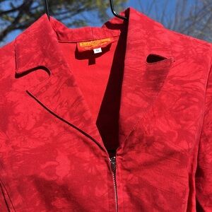 Vintage Crazy Larry Not Completely Insane crazy zip front jacket S